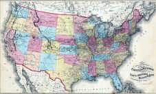 United States Rail Road Map, Medina County 1874